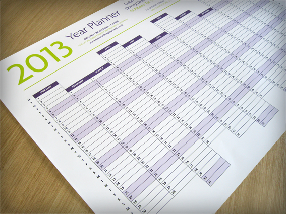 Year Planners - not sexy but pretty useful